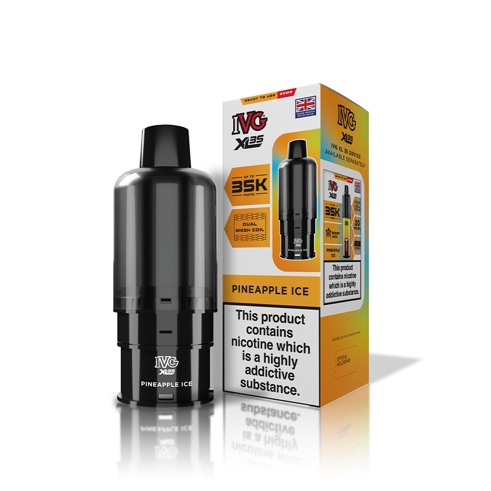 IVG XL35 Pineapple Ice Refill Pod Vaporizers & Electronic Cigarettes IVG