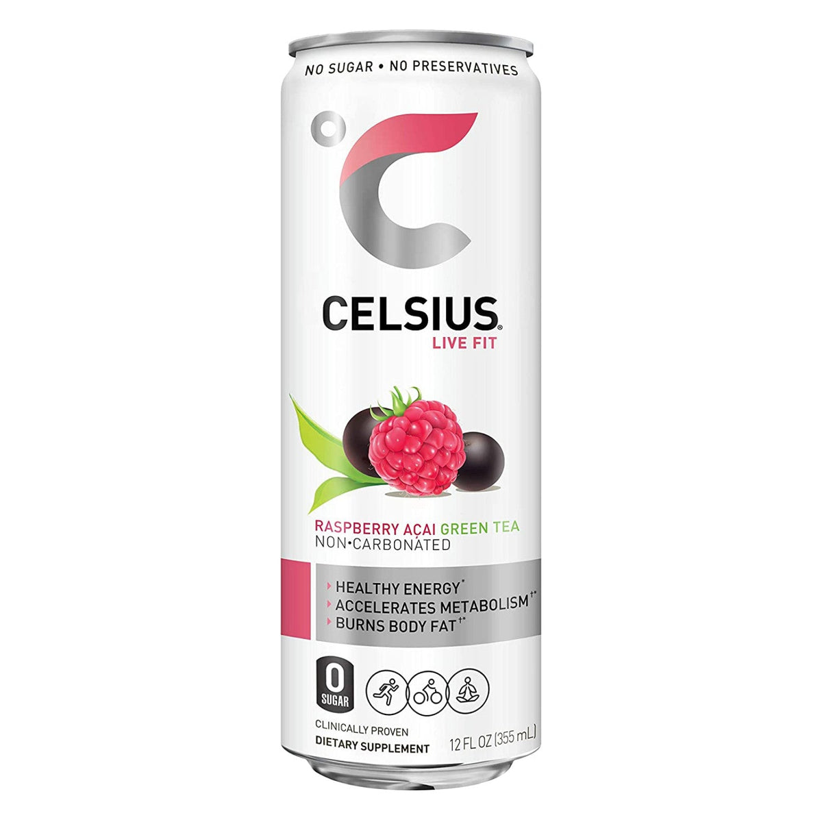 Celsius Drink Raspberry Acai Green Tea 12 X 335ml – Vapeshopdistro