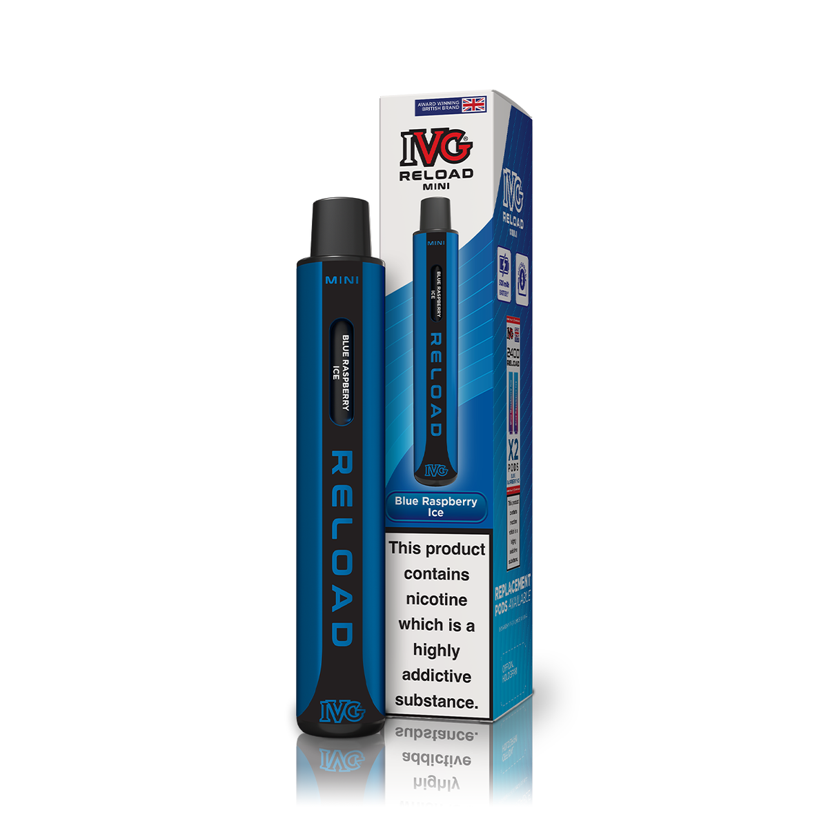 IVG Reload Mini Blue Raspberry Ice Starter Kit IVG