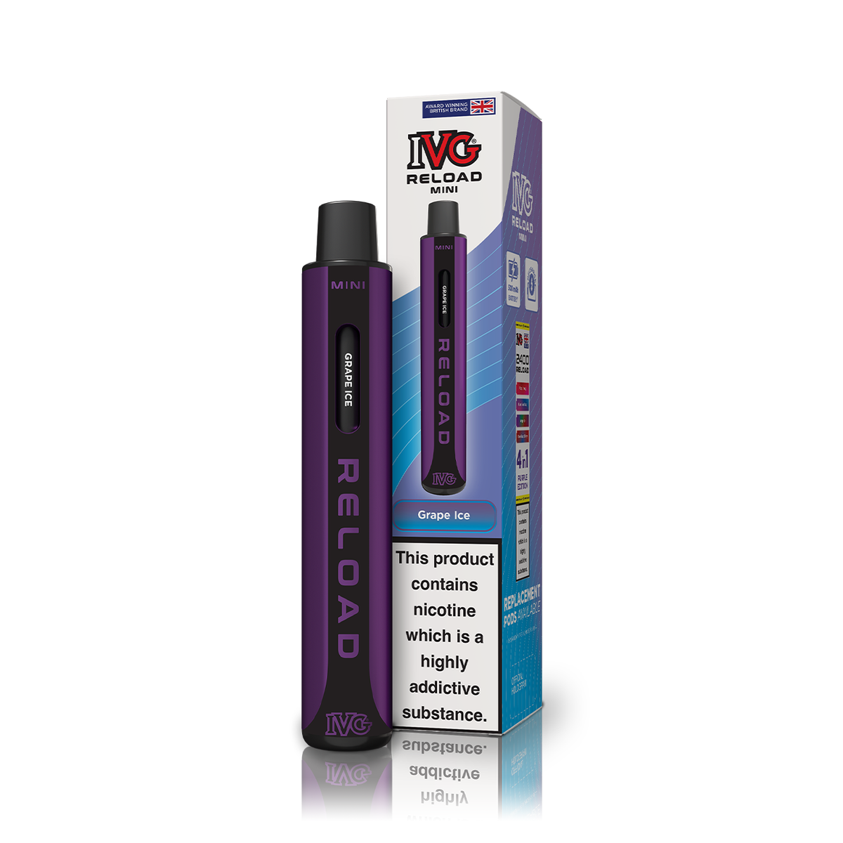 IVG Reload Mini Grape Ice Starter Kit IVG