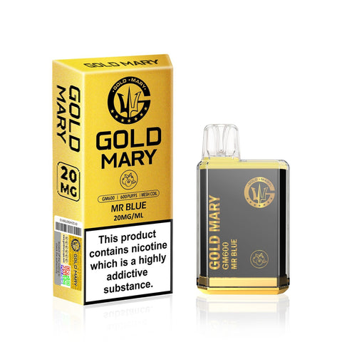 Gold Mary GM600 Disposable Vape Puff Bar Box of 10 - Vapeshopdistro