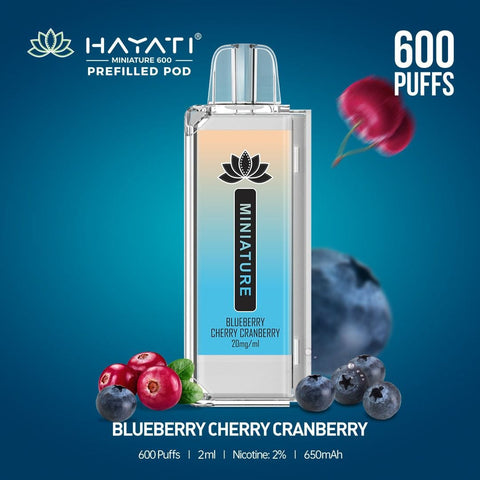 Hayati Miniature 600 Prefilled Replacement Pods - Box of 10 - Vapeshopdistro