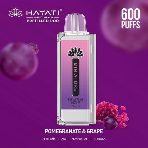 Hayati Miniature 600 Prefilled Replacement Pods - Box of 10 - Vapeshopdistro