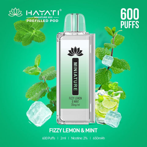 Hayati Miniature 600 Prefilled Replacement Pods - Box of 10 - Vapeshopdistro