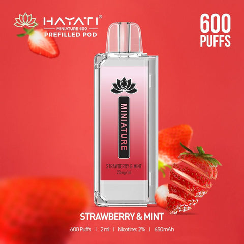 Hayati Miniature 600 Prefilled Replacement Pods - Box of 10 - Vapeshopdistro