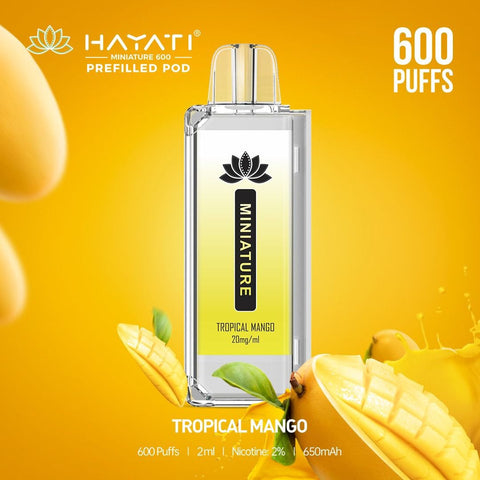 Hayati Miniature 600 Prefilled Replacement Pods - Box of 10 - Vapeshopdistro