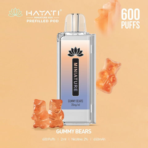 Hayati Miniature 600 Prefilled Replacement Pods - Box of 10 - Vapeshopdistro