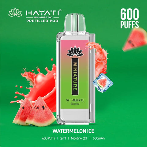Hayati Miniature 600 Prefilled Replacement Pods - Box of 10 - Vapeshopdistro