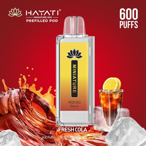 Hayati Miniature 600 Prefilled Replacement Pods - Box of 10 - Vapeshopdistro