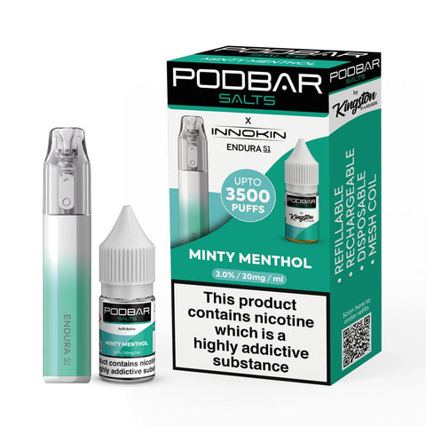 Podbar Salts + Innokin Endura S1 Pod Kit - Box of 5 - Vapeshopdistro