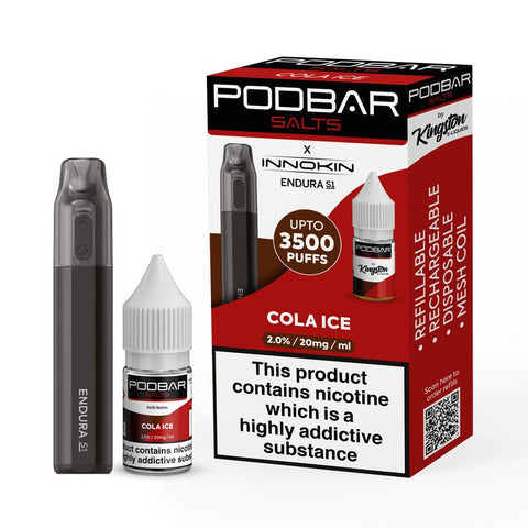 Podbar Salts + Innokin Endura S1 Pod Kit - Box of 5 - Vapeshopdistro